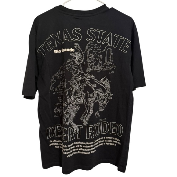 Primark Texas State Desert Rodeo Tee Black Medium - Picture 4 of 4